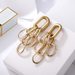 Bulk Jewelry Wholesale Earrings color alloy Stitched geometric chain JDC-ES-yn010 Wholesale factory from China YIWU China