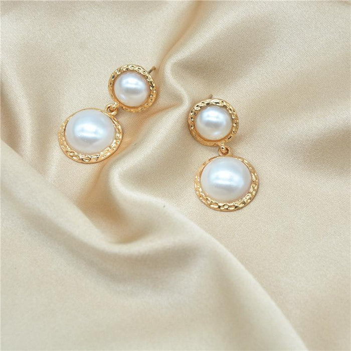 Wholesale Earrings cool long pearl earrings JDC-ES-xc144 Earrings JoyasDeChina Golden Wholesale Jewelry JoyasDeChina Joyas De China