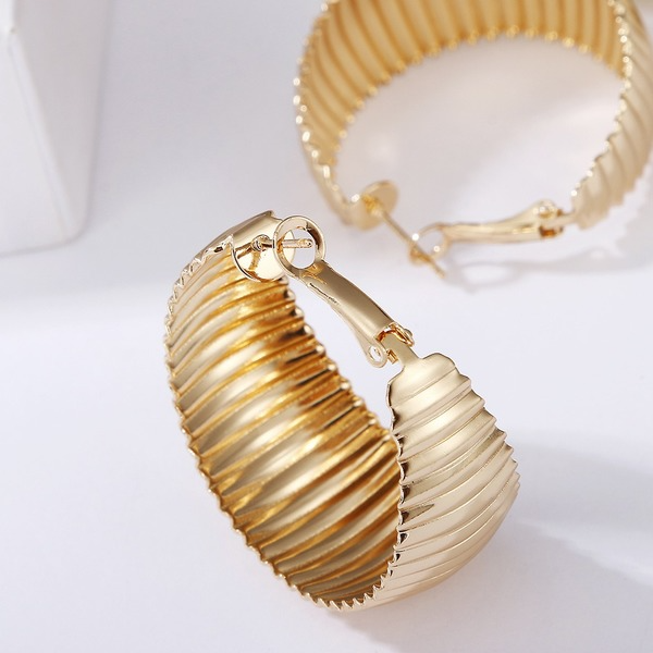 Bulk Jewelry Wholesale Earrings gold alloy Geometric multilayer twist JDC-ES-yn006 Wholesale factory from China YIWU China