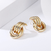 Bulk Jewelry Wholesale Earrings gold alloy Geometric multilayer twist JDC-ES-yn006 Wholesale factory from China YIWU China