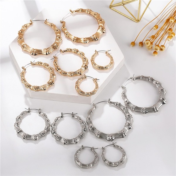 Bulk Jewelry Wholesale earrings hip-hop punk bamboo earring earrings JDC-ES-xc154 Wholesale factory from China YIWU China