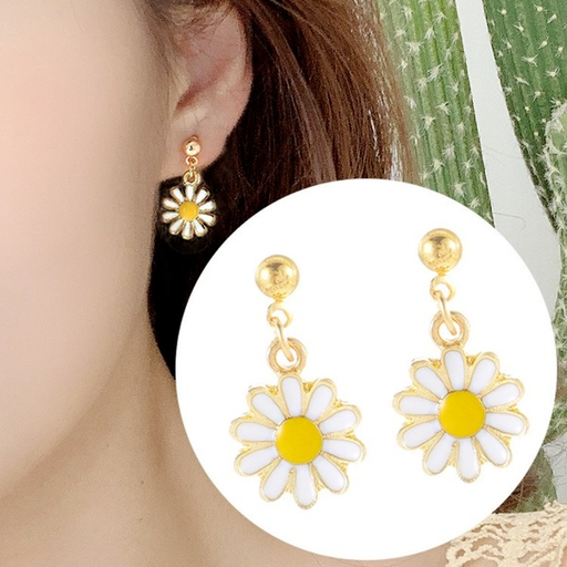 Bulk Jewelry Wholesale earrings S925 silver needle small daisy flower small studsJDC-ES-xc125 Wholesale factory from China YIWU China