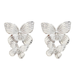 Bulk Jewelry Wholesale earrings silvery golden butterfly alloy earrings JDC-ES-xc077 Wholesale factory from China YIWU China