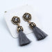 Bulk Jewelry Wholesale earrings velvet tassel stud jDC-ES-b105 Wholesale factory from China YIWU China