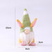Wholesale Easter Bunny Carrot Gnome Doll Elf Doll Cloth Ornament JDC-OS-QuY001 Ornaments 趣颖 green Wholesale Jewelry JoyasDeChina Joyas De China