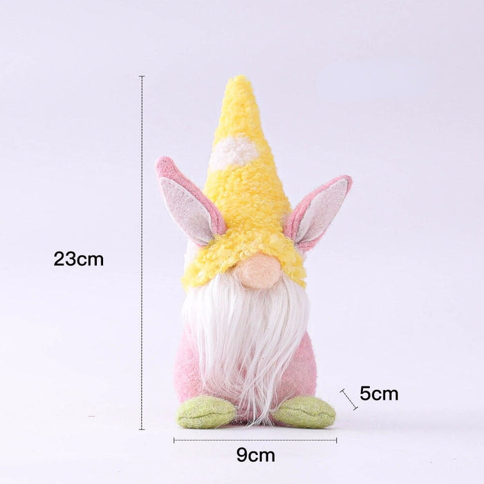 Wholesale Easter Bunny Carrot Gnome Doll Elf Doll Cloth Ornament JDC-OS-QuY001 Ornaments 趣颖 yellow Wholesale Jewelry JoyasDeChina Joyas De China