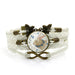 Wholesale Easter Bunny Vintage Gemstone Butterfly Alloy Bracelet JDC-BT-hengx007 Bracelet 横湘 white Wholesale Jewelry JoyasDeChina Joyas De China