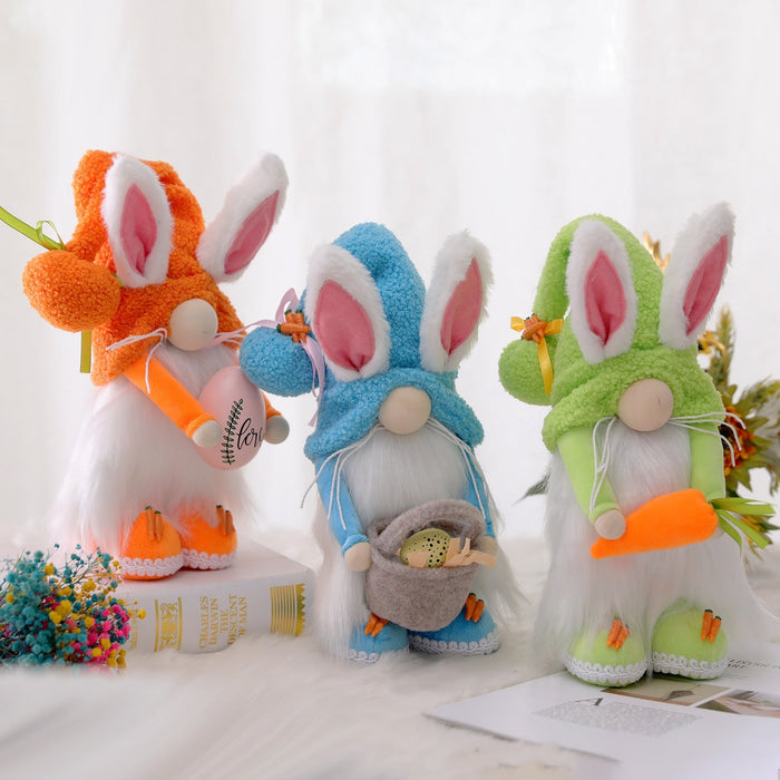 Wholesale Easter Carrot Rabbit Cartoon Cute Rabbit Decorative Cloth Ornament JDC-OS-QuY002 Ornaments 趣颖 Wholesale Jewelry JoyasDeChina Joyas De China