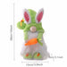 Wholesale Easter Carrot Rabbit Cartoon Cute Rabbit Decorative Cloth Ornament JDC-OS-QuY002 Ornaments 趣颖 green Wholesale Jewelry JoyasDeChina Joyas De China