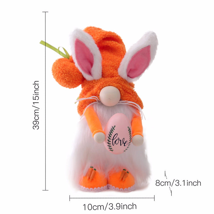 Wholesale Easter Carrot Rabbit Cartoon Cute Rabbit Decorative Cloth Ornament JDC-OS-QuY002 Ornaments 趣颖 orange Wholesale Jewelry JoyasDeChina Joyas De China