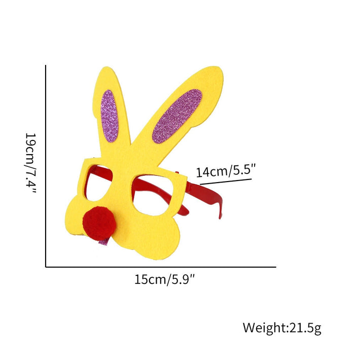 Wholesale Easter Glasses Kids Party Decorative Cloth Plastic Glasses JDC-SG-JiuZ001 九洲 h Wholesale Jewelry JoyasDeChina Joyas De China