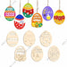 Wholesale Easter Poplar Wood Kids Hand Painted DIY Wood Chips JDC-WC-ZhenN001 珍妮 Wholesale Jewelry JoyasDeChina Joyas De China