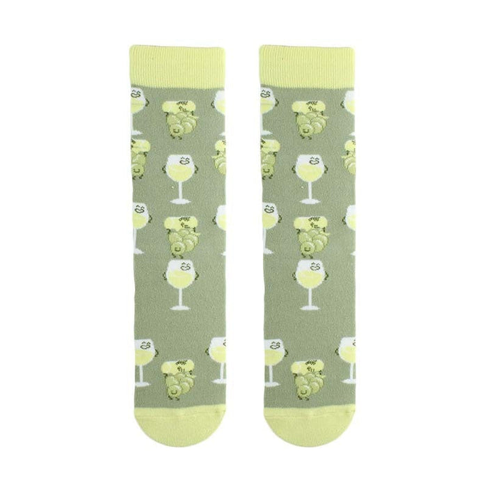 Wholesale Egg Cookies Avocado Unisex Cotton Socks JDC-SK-KaF057 Sock 咖范 10 one size Wholesale Jewelry JoyasDeChina Joyas De China