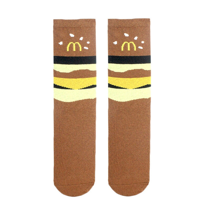 Wholesale Egg Cookies Avocado Unisex Cotton Socks JDC-SK-KaF057 Sock 咖范 3 one size Wholesale Jewelry JoyasDeChina Joyas De China