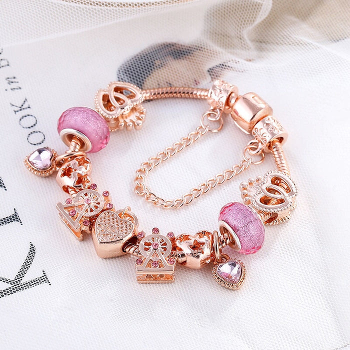 Wholesale Electroplated Alloy Beaded DIY Bracelet (F) JDC-BT-XingL058 Bracelet 星銮 Wholesale Jewelry JoyasDeChina Joyas De China