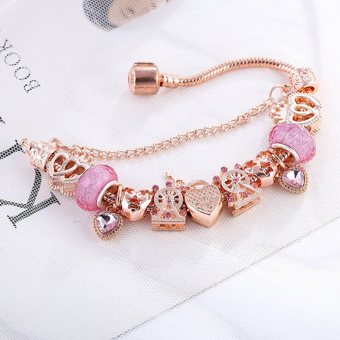 Wholesale Electroplated Alloy Beaded DIY Bracelet (F) JDC-BT-XingL058 Bracelet 星銮 Wholesale Jewelry JoyasDeChina Joyas De China