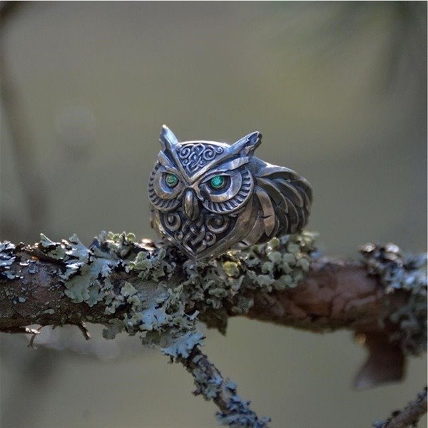 Wholesale Electroplated Alloy Owl Rings JDC-RS-WN-081 Rings 薇妮 Wholesale Jewelry JoyasDeChina Joyas De China