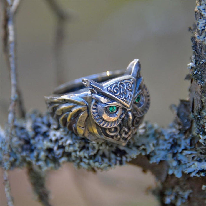 Wholesale Electroplated Alloy Owl Rings JDC-RS-WN-081 Rings 薇妮 AJZ3382 NO.6 Wholesale Jewelry JoyasDeChina Joyas De China