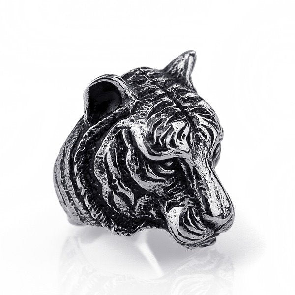 Wholesale Electroplated Alloy Tiger Head Rings JDC-RS-WN099 Rings 薇妮 Wholesale Jewelry JoyasDeChina Joyas De China