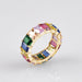 Wholesale Electroplated Copper Colored Zircon Ring JDC-RS-MiMeng019 Rings 米萌 Wholesale Jewelry JoyasDeChina Joyas De China