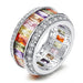 Wholesale Electroplated Copper Colored Zircon Ring JDC-RS-MiMeng034 Rings 米萌 Wholesale Jewelry JoyasDeChina Joyas De China