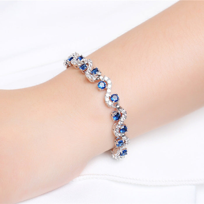 Wholesale Electroplated Copper Zircon Bracelet JDC-BT-MiMeng021 Bracelet 米萌 Wholesale Jewelry JoyasDeChina Joyas De China