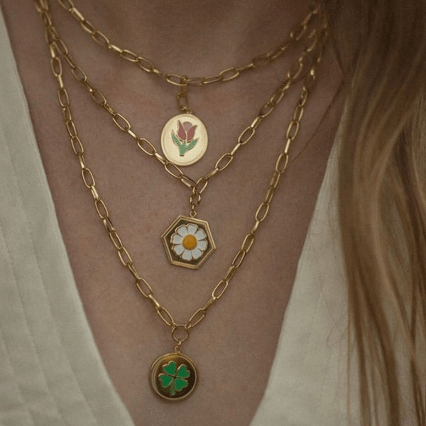 Wholesale electroplating alloy necklace JDC-NE-Linh005 necklaces 麟凰 Wholesale Jewelry JoyasDeChina Joyas De China