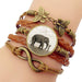 Wholesale elephant and girl time gem bracelet JDC-BT-Hengx003 Bracelets 横湘 Wholesale Jewelry JoyasDeChina Joyas De China