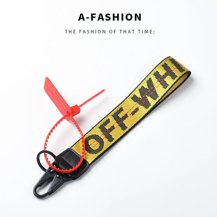 Wholesale embroidery canvas Pendant lanyard keychains JDC-KC-Gxit001 Keychains 古希亭 1 Wholesale Jewelry JoyasDeChina Joyas De China