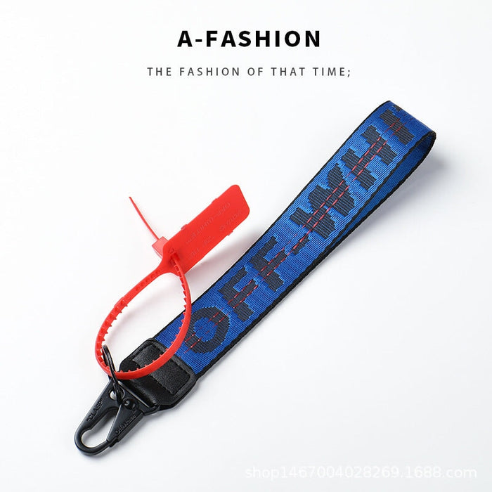 Wholesale embroidery canvas Pendant lanyard keychains JDC-KC-Gxit001 Keychains 古希亭 3 Wholesale Jewelry JoyasDeChina Joyas De China
