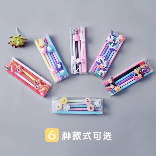 Wholesale Erasable Plastic Ballpoint Pen Set of 6 JDC-BP-GSWL005 Ballpoint pen JoyasDeChina Wholesale Jewelry JoyasDeChina Joyas De China