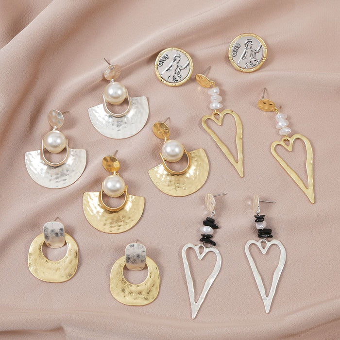 Wholesale ethnic style vintage pearl earrings JDC-ES-ManY013 Earrings 满溢 Wholesale Jewelry JoyasDeChina Joyas De China