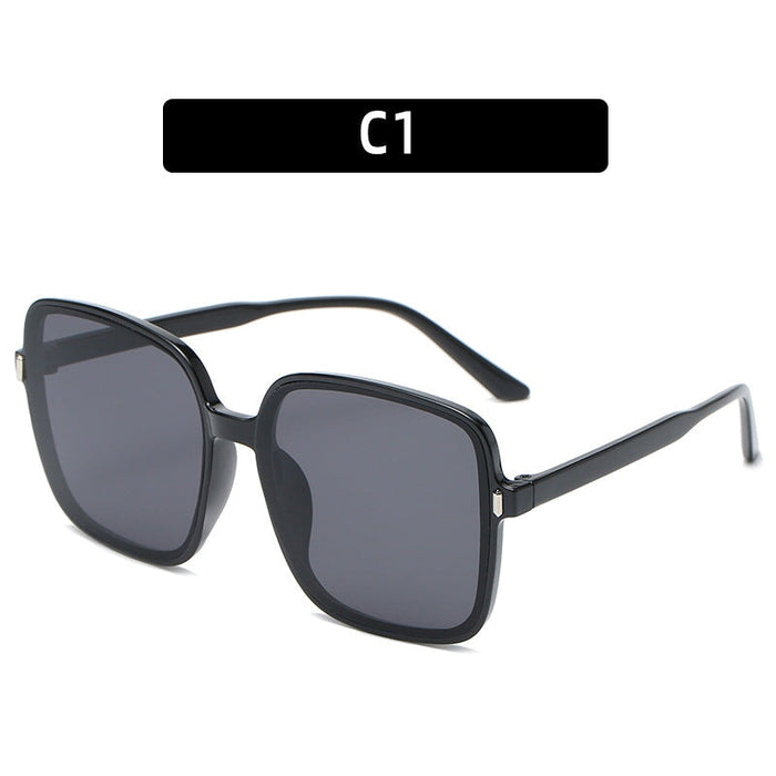 Wholesale European and American New Fashion Large Frame Sunglasses JDC-SG-XIa013 Sunglasses 锡安 C1 As shown Wholesale Jewelry JoyasDeChina Joyas De China