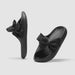 Wholesale EVA Anti-Slip Solid Color Butterfly Slippers JDC-SP-YouP001 Slippers 攸朴 black 37-38 yards Wholesale Jewelry JoyasDeChina Joyas De China