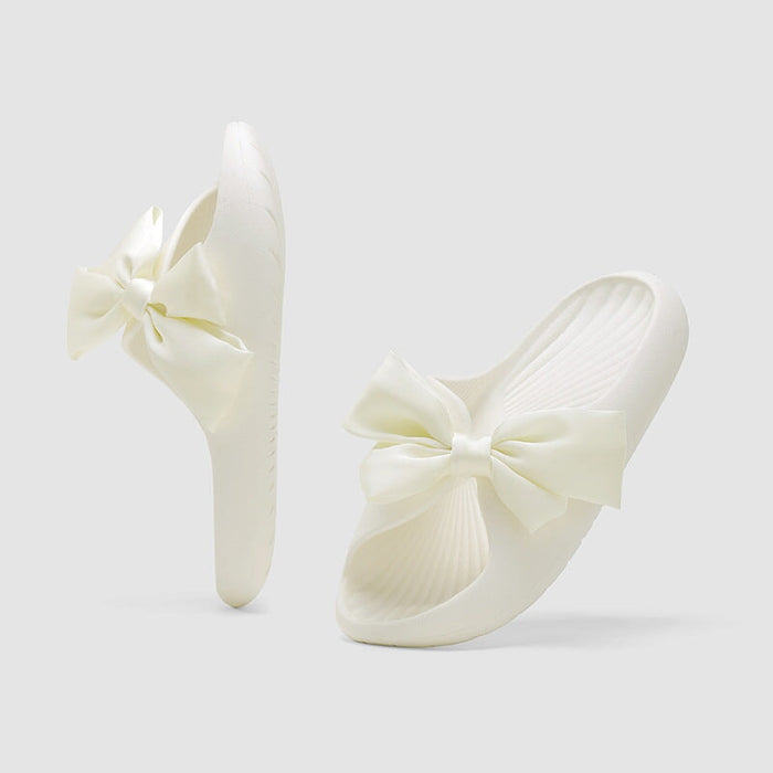 Wholesale EVA Anti-Slip Solid Color Butterfly Slippers JDC-SP-YouP001 Slippers 攸朴 white 37-38 yards Wholesale Jewelry JoyasDeChina Joyas De China