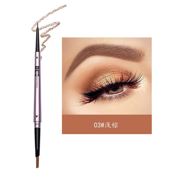 Wholesale extremely fine 3D do not smudge double head rotating eyebrow pencil JDC-EP-Minf001 eyebrow pencil 闵妃 03 Wholesale Jewelry JoyasDeChina Joyas De China