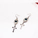 Wholesale eye cross black alloy earrings JDC-ES-YYFF010 Earrings 燕羽飞飞 Wholesale Jewelry JoyasDeChina Joyas De China