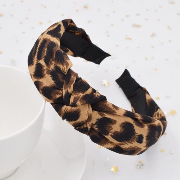 Bulk Jewelry Wholesale Fabric Know Leopard print headband JDC-HD-n003 Wholesale factory from China YIWU China