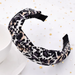 Bulk Jewelry Wholesale Fabric Know Leopard print headband JDC-HD-n003 Wholesale factory from China YIWU China