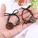 Bulk Jewelry Wholesale fabric leopard print rhinestone Hair Scrunchies JDC-HS-K063 Wholesale factory from China YIWU China