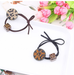 Bulk Jewelry Wholesale fabric leopard print rhinestone Hair Scrunchies JDC-HS-K063 Wholesale factory from China YIWU China