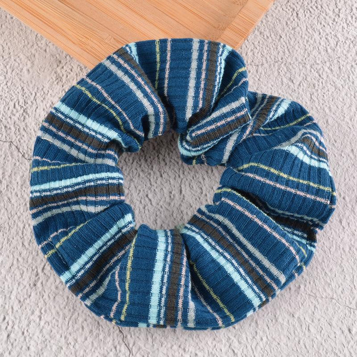 Bulk Jewelry Wholesale fabric stripe Hair Scrunchies JDC-HS-K083 Wholesale factory from China YIWU China