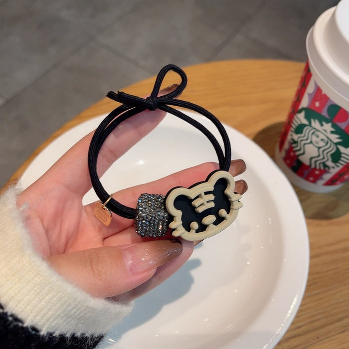 Wholesale fabric tiger hair rope JDC-HS-GSMC027 Hair Scrunchies 曌彩 color Wholesale Jewelry JoyasDeChina Joyas De China
