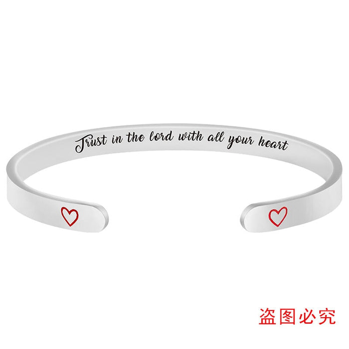 Wholesale Family Holiday Gift Love Stainless Steel Bracelet MOQ≥2 JDC-BT-GangGu002 Bracelet 钢古 Wholesale Jewelry JoyasDeChina Joyas De China
