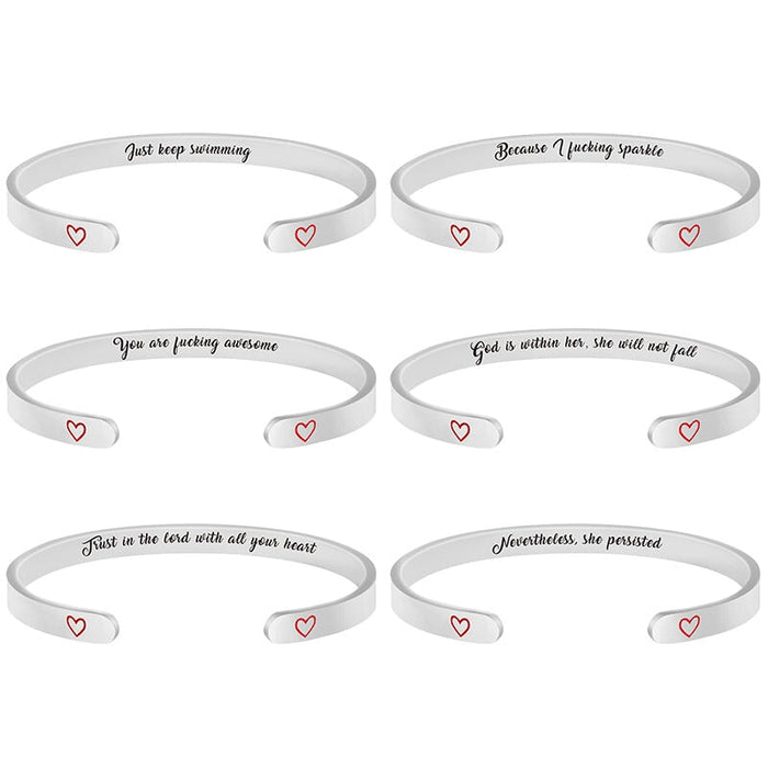 Wholesale Family Holiday Gift Love Stainless Steel Bracelet MOQ≥2 JDC-BT-GangGu002 Bracelet 钢古 Wholesale Jewelry JoyasDeChina Joyas De China