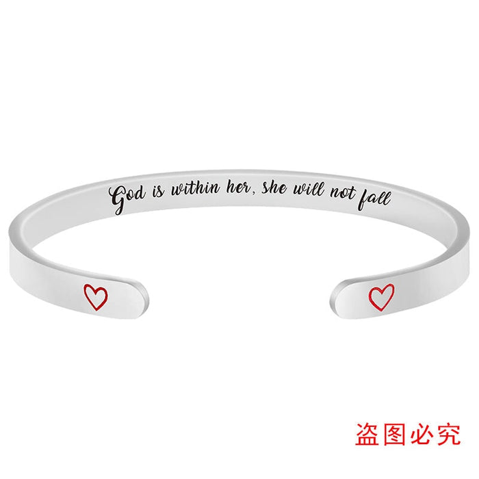 Wholesale Family Holiday Gift Love Stainless Steel Bracelet MOQ≥2 JDC-BT-GangGu002 Bracelet 钢古 MOQ2 S00080 Wholesale Jewelry JoyasDeChina Joyas De China