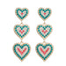 Wholesale Fancy Color Diamond Love Multi-Layer Earrings JDC-ES-JL949 Earrings 氿乐 Wholesale Jewelry JoyasDeChina Joyas De China