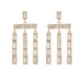 Wholesale fancy color diamond tassel long alloy earrings wholesale JDC-ES-JL948 Earrings 氿乐 Wholesale Jewelry JoyasDeChina Joyas De China
