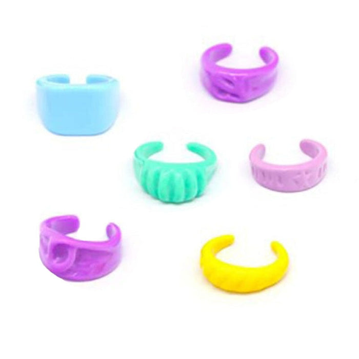 Wholesale Fancy Color Diamond Transparent Fruit Ring Set JDC-RS-Yunhe003 Rings 芸禾 12 One size fits all Wholesale Jewelry JoyasDeChina Joyas De China