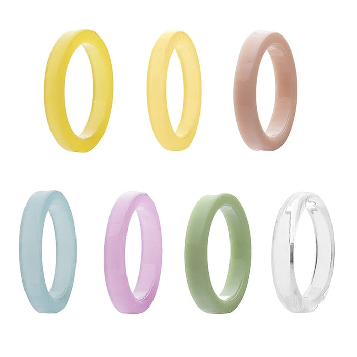 Wholesale Fancy Color Diamond Transparent Fruit Ring Set JDC-RS-Yunhe003 Rings 芸禾 13 One size fits all Wholesale Jewelry JoyasDeChina Joyas De China